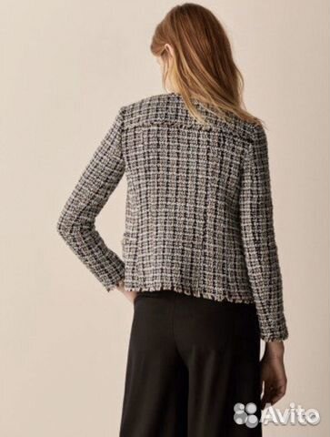 Твидовый жакет Massimo Dutti