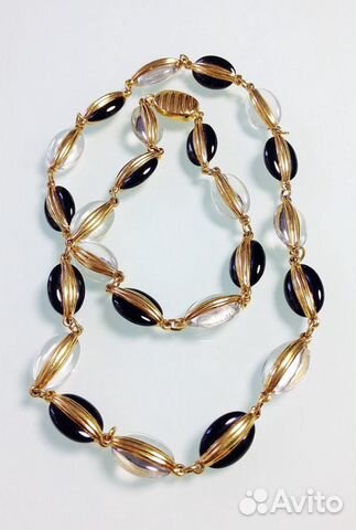 Винтажное колье Swarovski с кристаллами, 1980-е Винтажное колье Swarovski с кристаллами, 1980-е