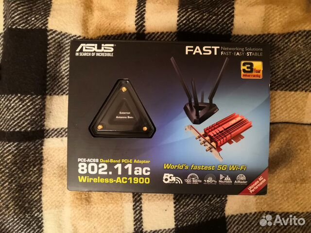 WiFi адаптер Asus PCI-AC68