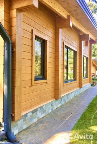 Отделка срубов(шлифовка,покраска,конопатка)