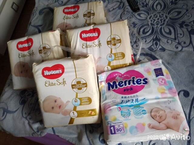 Подгузники Huggies Elite Soft и Merries Подгузники Huggies Elite Soft и Merries