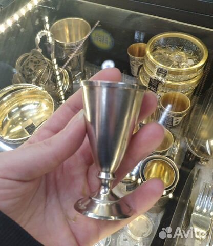 Рюмка серебро 875 проба Рюмка серебро 875 проба
