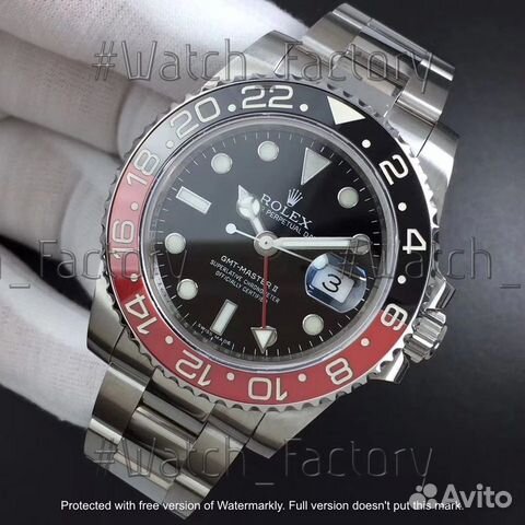 Часы Rolex GMT-Master II Pepsi ETA 40mm(арт.70943)