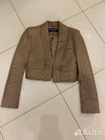 Кожаная куртка Balmain