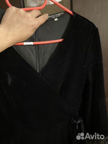 Платье бархатное