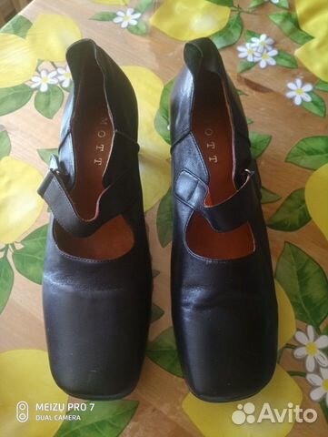 Туфли Mott черные кожаные, 38 Туфли Mott черные кожаные, 38