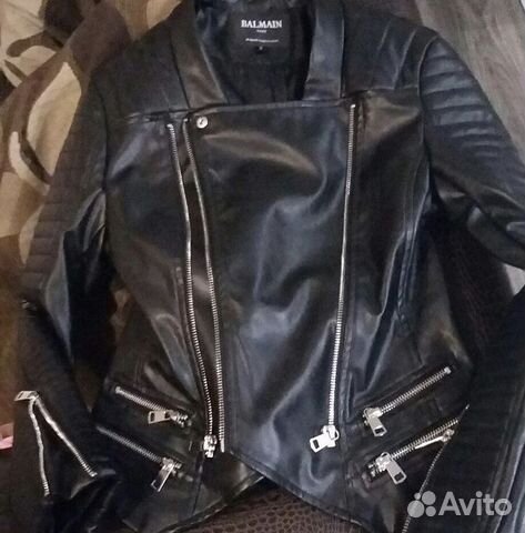Куртка кожаная Balmain косуха Куртка кожаная Balmain косуха