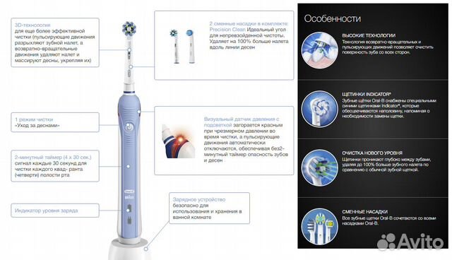 Электрическая зубная щетка Oral-B Pro 1000 Электрическая зубная щетка Oral-B Pro 1000