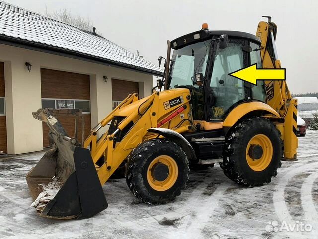 JCB 3CX стекла на дверь (дверные стёкла )