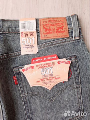 Джинсы Levis, новые, унисекс Джинсы Levis, новые, унисекс