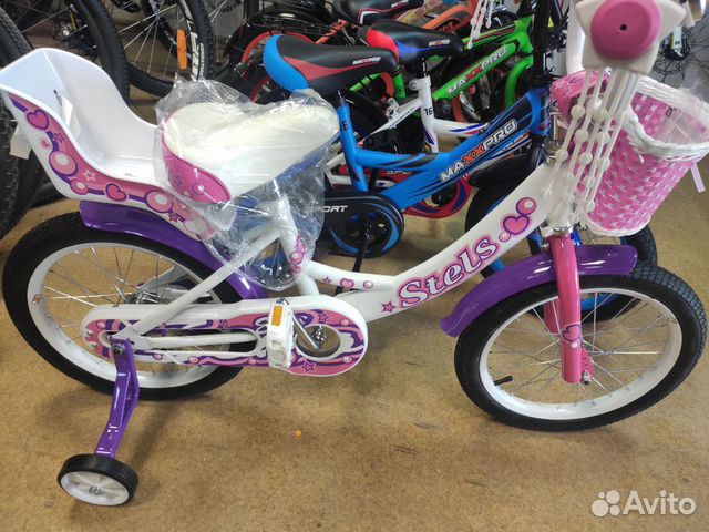 Детский велосипед Stels эхо 16 розовый