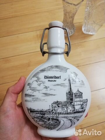 Фаянсовая фляга с бугельной пробкой керамика