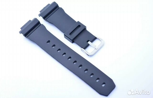 Каучуковый ремешок для часов Casio DW-6900 Black Каучуковый ремешок для часов Casio DW-6900 Black