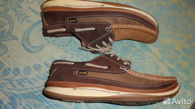 Замшевые коричневые мокасины етоr