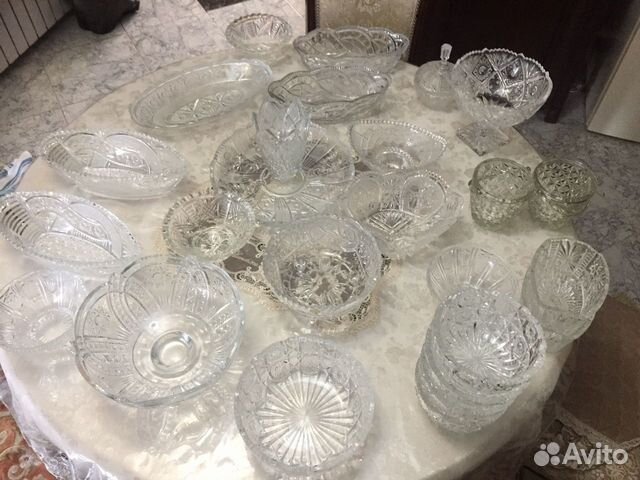 Блюдо/Ваза/Салатник Хрустальные.Эпохи СССР