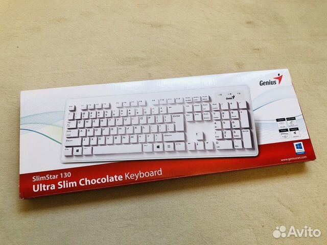 Клавиатура Genius SlimStar 130 White USB Клавиатура Genius SlimStar 130 White USB