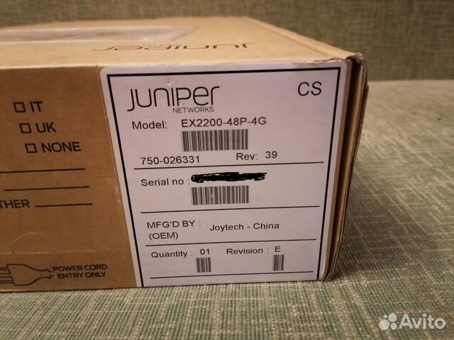 Коммутатор Juniper EX2200-48P