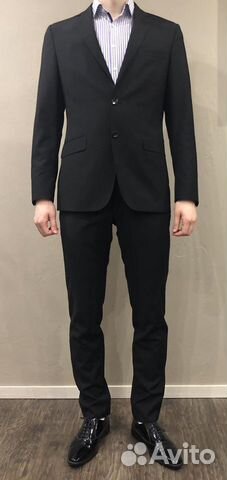 Мужской костюм чёрного цвета Massimo Dutti Мужской костюм чёрного цвета Massimo Dutti