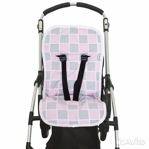 Mammie Хлопковый матрасик в коляску двухсторонний