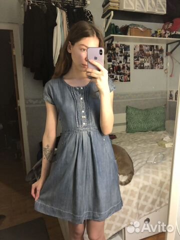 Платье Calvin Klein Jeans джинсовое Xs рост 162 Платье Calvin Klein Jeans джинсовое Xs рост 162