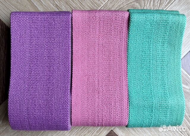 Фитнес резинки тканевые (комплект)