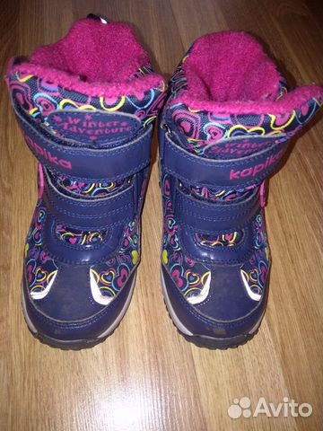 Зимние сапоги Kapika для девочки 27 размер