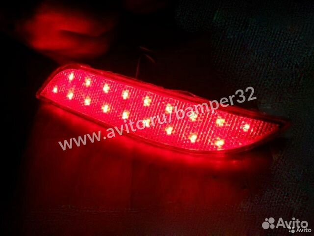 Катафоты диодные в задний бампер Приора 21704 2172