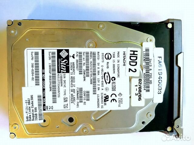 Жесткий диск Hitachi hgst HUS151473VL3800 Жесткий диск Hitachi hgst HUS151473VL3800