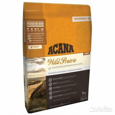 Корм для котят и кошек acana Wild Prairie курица Корм для котят и кошек acana Wild Prairie курица