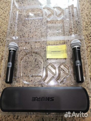 Два радиомикрофон shure 58 оригинал