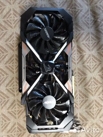 Видеокарта Gtx 1080ti Aorus в хорошем состоянии