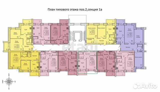 1-к квартира, 35.5 м², 4/5 эт.