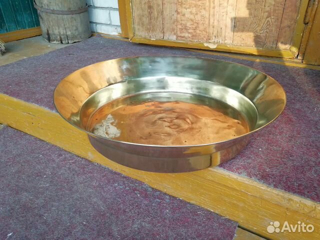 Таз царский огромный медный. клеймо