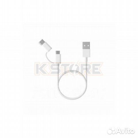 Кабель 2in1 USB Type-C/Micro Xiaomi 100см