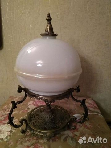 Лампа настольная бронзовая СССР