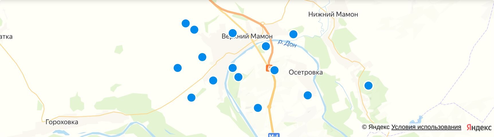 Карта осадков в в мамоне