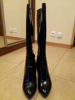 Лакированные демисезонные Сапоги р. 40