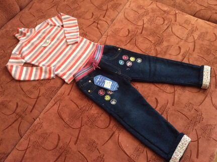 Новые Джинсы для девочки (104-110)