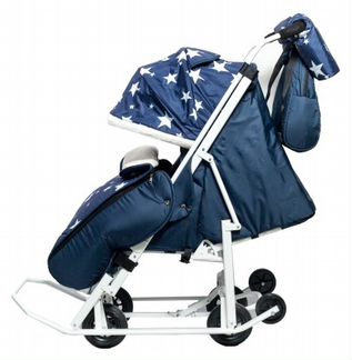 Санки-коляска Мое детство Pikate Звезды