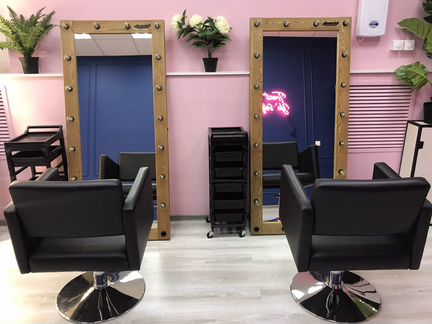 Лофт деревянные зеркала с лампочками