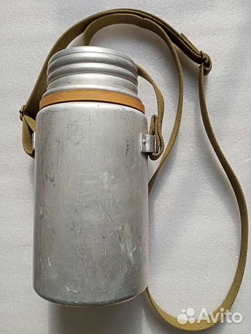 Фляга для воды или продуктов с чехлом, на 2 литра