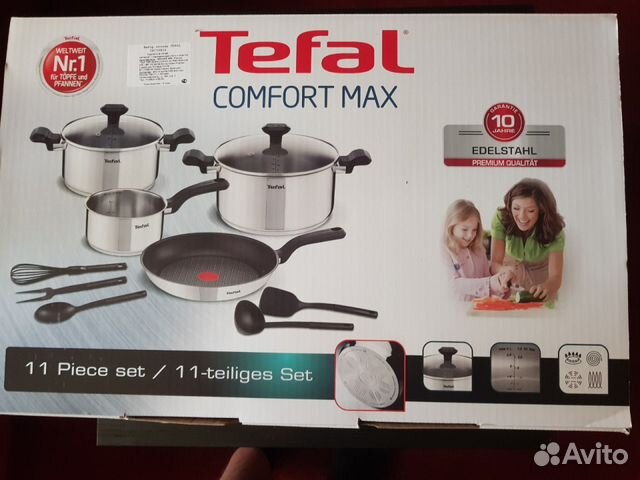 Set max. Набор посуды Tefal Comfort Max c973sb34 11 пр. Набор посуды (нержавейка) Tefal Comfort Max Set 11шт. (C973sb34). Набор посуды Tefal Comfort Max New c973sb34 (11 предметов). Набор посуды Tefal Comfort Max c973s474 Севастополь.