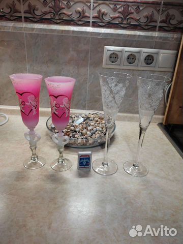 Фужеры свадебные,2 вида