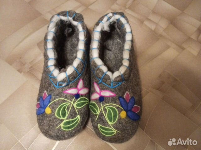 Тапочки натуральный войлок