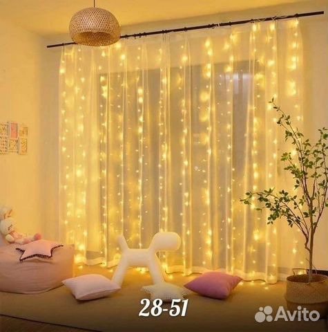 Гирлянды-шторы