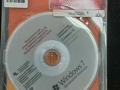 Windows 7 установочный диск в коробке