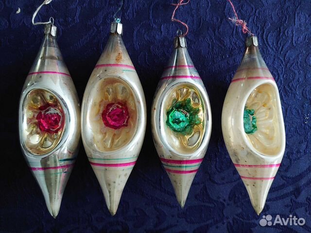 Елочные игрушки СССР сосульки (прожектор)