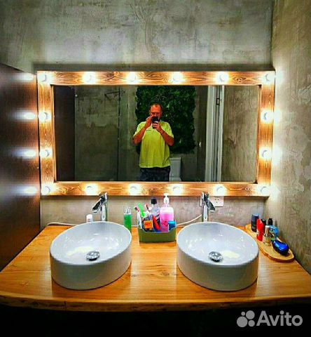 Зеркало гримерное ростовое, макияжное с подсветкой