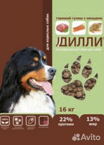 Корм для собак дилли