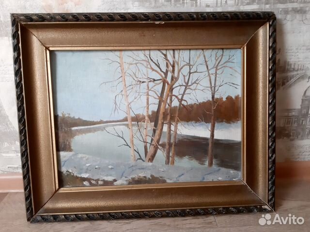 Картина маслом на холсте \"Март\" купить в Москве | Хобби и отдых | Авито